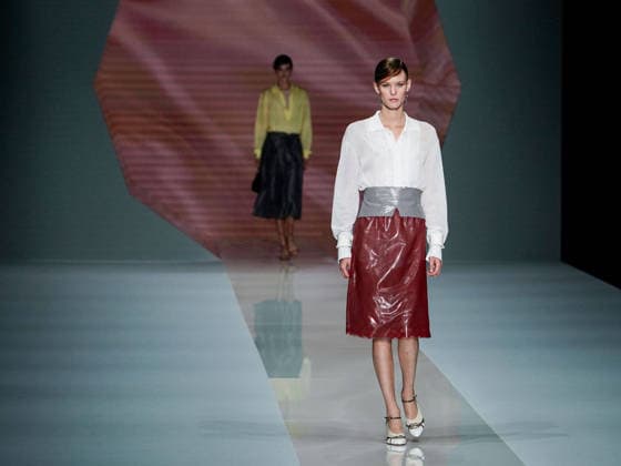 IPA88909237 - Milan, Milan Women™s Fashion Week Spring Summer 2027 - Women™s Fashion, Spring Summer 2027 - Anteprima fashion show - pictured on the runway: model  Copyright: xEmanuelexDexCarlix xEmanuelexDexCarlix IPA88909237