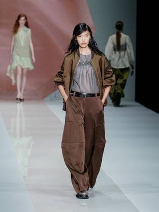 IPA88910037 - Milan, Milan Women™s Fashion Week Spring Summer 2027 - Women™s Fashion, Spring Summer 2027 - Anteprima fashion show - pictured on the runway: model  Copyright: xEmanuelexDexCarlix xEmanuelexDexCarlix IPA88910037