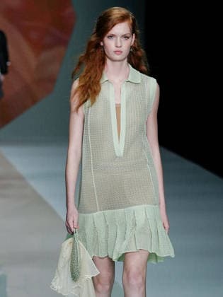 IPA88910047 - Milan, Milan Women™s Fashion Week Spring Summer 2027 - Women™s Fashion, Spring Summer 2027 - Anteprima Fashion Show - pictured on the runway: model  Copyright: xEmanuelexDexCarlix xEmanuelexDexCarlix IPA88910047