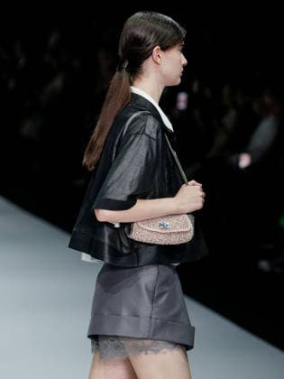 IPA88910059 - Milan, Milan Women™s Fashion Week Spring Summer 2027 - Women™s Fashion, Spring Summer 2027 - Anteprima fashion show - pictured on the runway: model  Copyright: xEmanuelexDexCarlix xEmanuelexDexCarlix IPA88910059