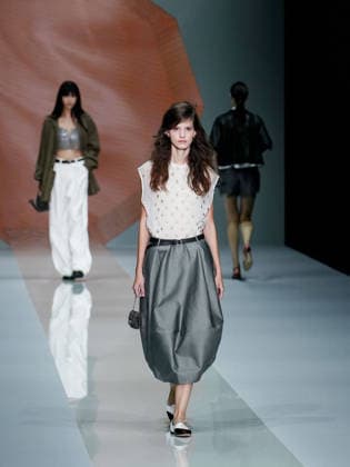IPA88910071 - Milan, Milan Women™s Fashion Week Spring Summer 2027 - Women™s Fashion, Spring Summer 2027 - Anteprima fashion show - pictured on the runway: model  Copyright: xEmanuelexDexCarlix xEmanuelexDexCarlix IPA88910071