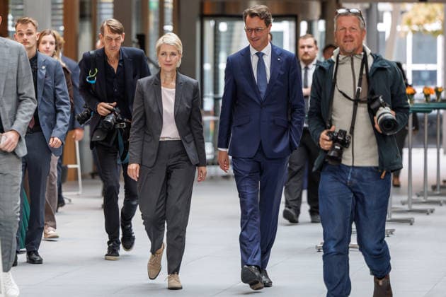 Cologne-Rhine-Ruhr Bid for the Olympic and Paralympic Games: Minister President Hendrik Wuest and Minister President Manuela Schwesig at the Cologne-Rhine-Ruhr bid for the Olympic and Paralympic Games on September 24, 2026, in Berlin, Berlin, Berlin, Germany, Westwind
