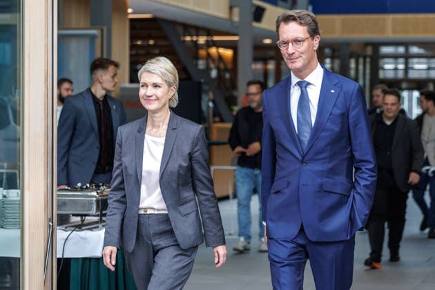 Cologne-Rhine-Ruhr Bid for the Olympic and Paralympic Games: Minister President Hendrik Wuest and Minister President Manuela Schwesig at the Cologne-Rhine-Ruhr bid for the Olympic and Paralympic Games on September 24, 2026, in Berlin, Berlin, Berlin, Germany, Westwind