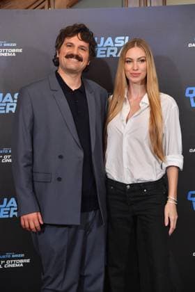 IPA88911530 - Rome, Hotel Bristol: Photocall for the film Quasi Vera ; Pictured: Frank Matano, Taylor Mega  Copyright: xVincenzoxLandix xLandi Provvisionatox IPA88911530