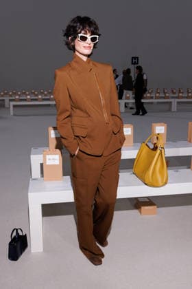 MFW - Max Mara Front Row Paz Vega at Max Mara fashion show during Milan Women’s Fashion Week Spring Summer 2027, in Milan, Italy on September 24, 2026. Phtoo by Cinzia Camela IPA ABACAPRESS.COM Milan Italy  Copyright: xIPA ABACAx
