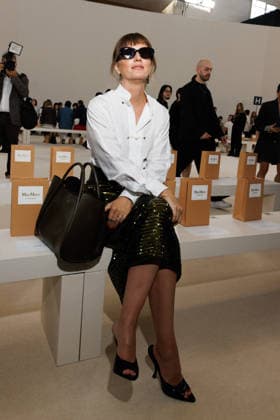 MFW - Max Mara Front Row Leighton Meester at Max Mara fashion show during Milan Women’s Fashion Week Spring Summer 2027, in Milan, Italy on September 24, 2026. Phtoo by Cinzia Camela IPA ABACAPRESS.COM Milan Italy  Copyright: xIPA ABACAx