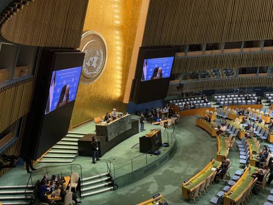 Palestinian President Abbas addresses UN General Assembly by video NEW YORK, UNITED STATES - SEPTEMBER 24: Palestinian President Mahmud Abbas addresses the 81st session of the United Nations General Assembly by video at the UN headquarters in New York, United States, on September 24, 2026. Selcuk Acar Anadolu New York United States. Editorial use only. Please get in touch for any other usage.  Copyright: x2026xAnadoluxSelcukxAcarx