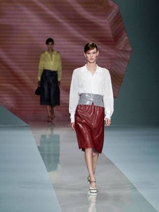 IPA88909235 - Milan, Milan Women™s Fashion Week Spring Summer 2027 - Women™s Fashion, Spring Summer 2027 - Anteprima fashion show - pictured on the runway: model  Copyright: xEmanuelexDexCarlix xEmanuelexDexCarlix IPA88909235