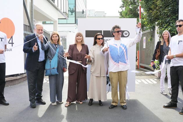 IPA88916989 - Milano, Italy WHITE Milano Fashion District official opening of the September 2026 edition In the photo: ribbon-cutting ceremony with Massimiliano Bizzi, founder of WHITE; Brenda Bellei, CEO of WHITE; Gisella Borioli of Fuorisalone; and Antonio Bruzzone, general manager of Bologna Fiere  Copyright: xNickxZonnax xNickxZonnax IPA88916989