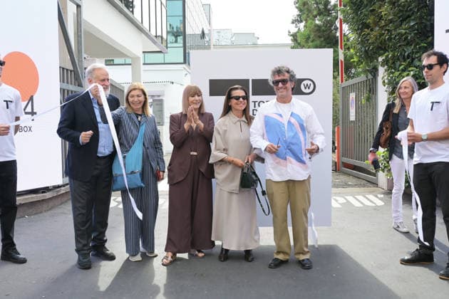 IPA88916990 - Milanoi, Italy WHITE Milano Fashion District official opening of the September 2026 edition In the photo: ribbon-cutting ceremony with Massimiliano Bizzi, founder of WHITE; Brenda Bellei, CEO of WHITE; Gisella Borioli of Fuorisalone; and Antonio Bruzzone, general manager of Bologna Fiere  Copyright: xNickxZonnax xNickxZonnax IPA88916990