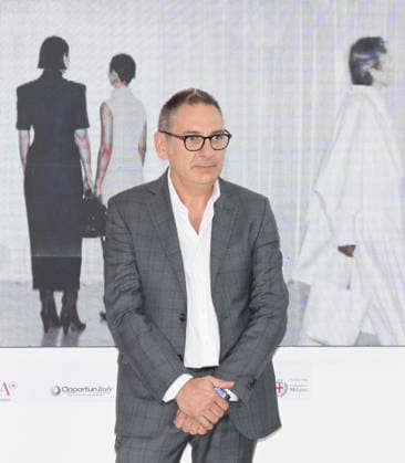 IPA88917000 - Milan, Italy WHITE Milan Fashion District official opening of the September 2026 edition In the photo: Moreno Vignolini, President of Confartigianato Moda  Copyright: xNickxZonnax xNickxZonnax IPA88917000
