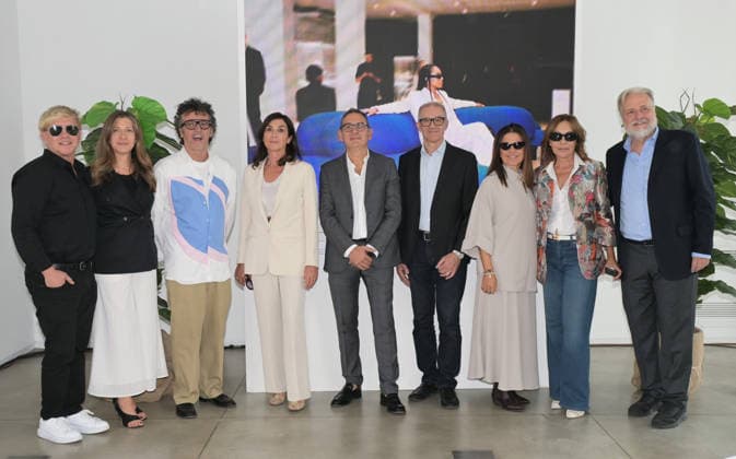 IPA88917006 - Milano, Italy WHITE Milano Fashion District Official opening of the September 2026 edition In the photo: Massimiliano Bizzi, Founder of WHITE; Brenda Bellei, CEO of WHITE; Moreno Vignolini, President of Confartigianato Moda; Antonio Bruzzone, General Manager of Bologna Fiere; Stefania Vismara, General Manager of WHITE SHOW MILANO  Copyright: xNickxZonnax xNickxZonnax IPA88917006