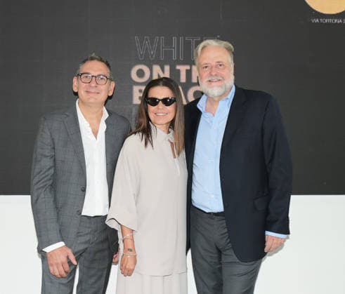 IPA88917011 - Milan, Italy WHITE Milan Fashion District official opening of the September 2026 edition In the photo: Brenda Bellei, CEO of WHITE; Moreno Vignolini, President of Confartigianato Moda; Antonio Bruzzone, General Manager of Bologna Fiere  Copyright: xNickxZonnax xNickxZonnax IPA88917011