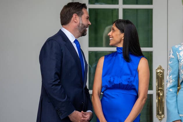 September 24, 2026, Washington, District Of Columbia, USA: Vice President JD VANCE and Second Lady USHA VANCE participate in the state arrival ceremony for Chinese President XI JINPING at the White House in Washington, DC, on September 24, 2026. Washington USA  - ZUMAs365 20260924_znp_s365_024 Copyright: xJoeyxSussmanx
