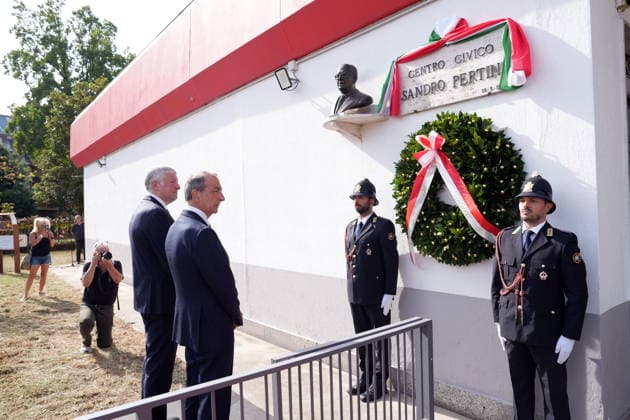 IPA88919420 - Milan, September 24, 2026: Unveiling of the mural dedicated to Sandro Pertini on Via Oglio, with Giuseppe Sala and Stefano Bianco  Copyright: xDuilioxPiaggesix xDuilioxPiaggesix IPA88919420