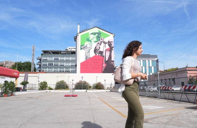 IPA88919467 - Milan, September 24, 2026: Unveiling of the mural dedicated to Sandro Pertini on Via Oglio  Copyright: xDuilioxPiaggesix xDuilioxPiaggesix IPA88919467