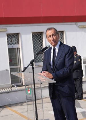IPA88919504 - Milan, September 24, 2026: Unveiling of the mural dedicated to Sandro Pertini on Via Oglio with Giuseppe Sala  Copyright: xDuilioxPiaggesix xDuilioxPiaggesix IPA88919504