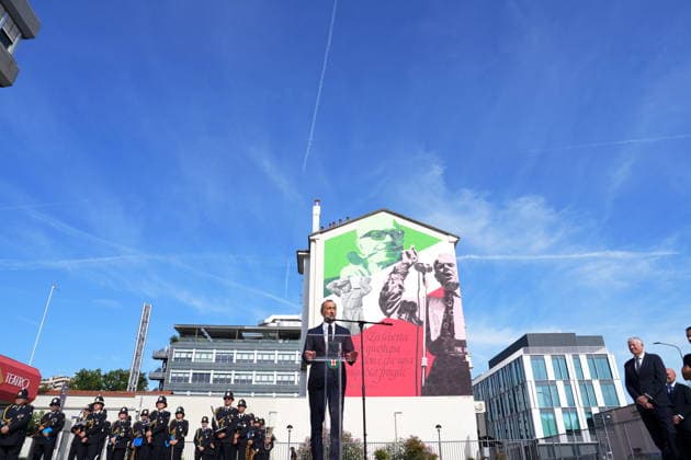 IPA88919501 - Milan, September 24, 2026: Unveiling of the mural dedicated to Sandro Pertini on Via Oglio with Giuseppe Sala  Copyright: xDuilioxPiaggesix xDuilioxPiaggesix IPA88919501