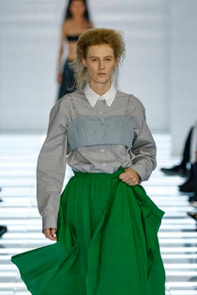 Runway at the Prada fashion show during Milan Fashion Week Women s Spring Summer 2027 on September 22, 2026, in Milan, Italy Bestimage Milan, Italy  Copyright: xAgencex xBestimagexAgencex xBestimagex