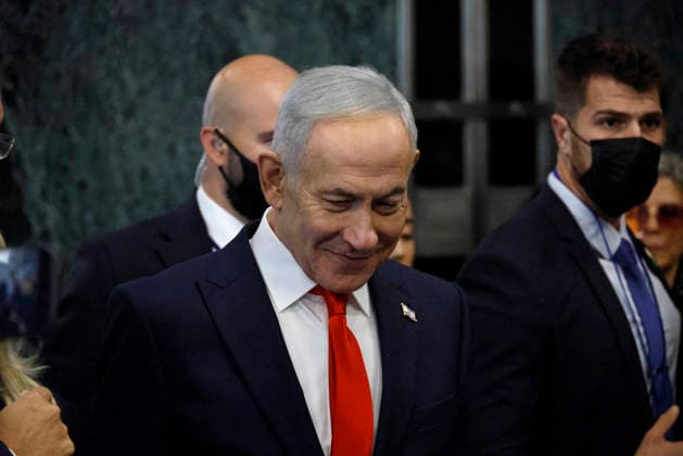 Prime Minister of Israel Benjamin Netanyahu.arrives before giving his speech at the UN General Assembly 81st session General Debate at the United Nations Headquarters on Thursday, September 24, 2026 in New York City.  NYP202609244010 PETERxFOLEY