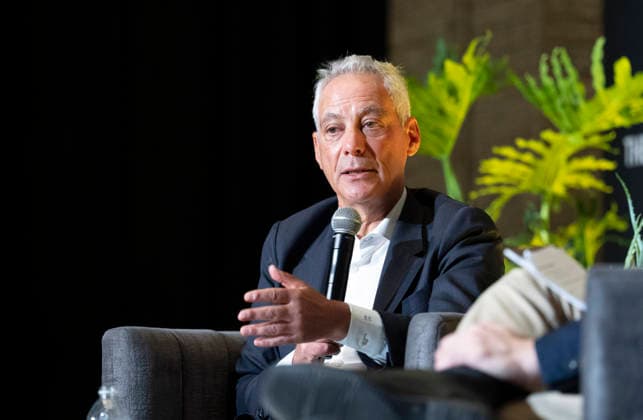 September 24, 2026, Austin, Tx, USA: Former White House Chief of Staff and mayor of Chicago RAHM EMMANUEL give his point of view on the state of the Trump administration during day one of the 2026 Texas Tribune Festival on September 24, 2026. Austin USA  - ZUMAd150 20260924_znp_d150_008 Copyright: xBobxDaemmrichx