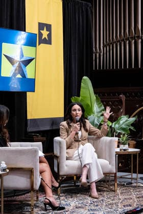 September 24, 2026 Gina Hinojosa, State Representative (D-Austin), running for Governor of Texas in 2026, speaking at The Texas Tribune Festival about her vision for Texas and what it would take to turn the state blue St. Davids Episcopal Church, Austin, Texas, CSM, Austin, United States of America  - ZUMAc04_ 1083717905st Copyright: xMarioxCantux