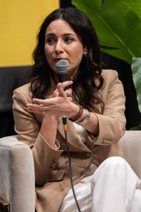 September 24, 2026 Gina Hinojosa, State Representative (D-Austin), running for Governor of Texas in 2026, speaking at The Texas Tribune Festival about her vision for Texas and what it would take to turn the state blue St. Davids Episcopal Church, Austin, Texas, CSM, Austin, United States of America  - ZUMAc04_ 1083717910st Copyright: xMarioxCantux