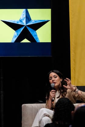 September 24, 2026 Gina Hinojosa, State Representative (D-Austin), running for Governor of Texas in 2026, speaking at The Texas Tribune Festival about her vision for Texas and what it would take to turn the state blue St. Davids Episcopal Church, Austin, Texas, CSM, Austin, United States of America  - ZUMAc04_ 1083718015st Copyright: xMarioxCantux