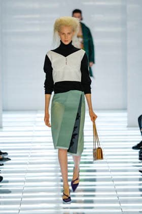 Runway at the Prada fashion show during Milan Fashion Week Women s Spring Summer 2027 on September 22, 2026, in Milan, Italy Bestimage Milan, Italy  Copyright: xAgencex xBestimagexAgencex xBestimagex