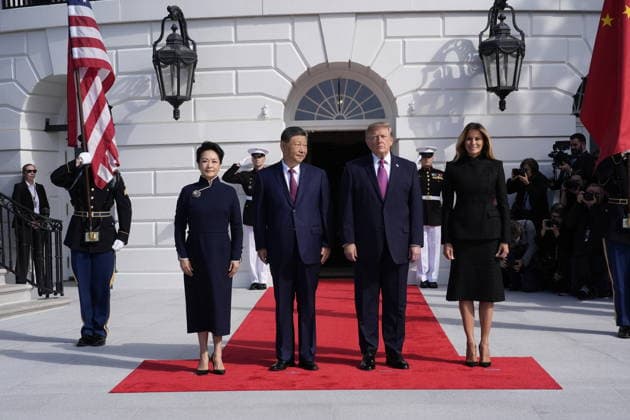 September 24, 2026, Washington, District Of Columbia, USA: United States President Donald J Trump and first lady Melania Trump welcome President Xi Jinping, of The People™s Republic of China, and Madame Peng Liyuan for a State Visit on the South Portico of the White House in Washington, DC on Thursday, September 24, 2026 Washington USA  - ZUMAs152 20260924_faa_s152_102 Copyright: xYurixGripasx-xPoolxviaxCNPx