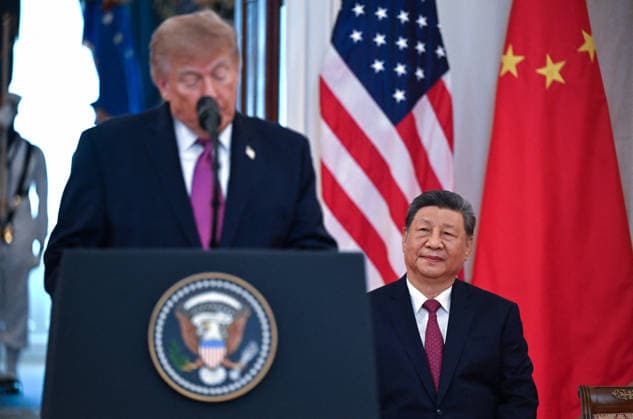 DC: Chinese President Xi Jinping State Visit President Xi Jinping, of The People’s Republic of China looks on as United States President Donald J Trump makes remarks during an Arrival Ceremony for a State Visit in the Cross Hall of the White House in Washington, DC on Thursday, September 24, 2026. Credit: Annabelle Gordon Pool via CNP Washington District of Columbia United States  Copyright: xPool ABACAx