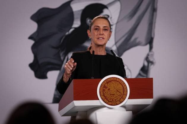 September 24, 2026: TO-45222- Ciudad de M& xe9;xico. 2026-09 -24. Claudia Sheinbaum Pardo, President of Mexico, during the daily morning press conference in the Treasury Room of the National Palace in Mexico City. Among the relevant topics discussed were Stray Kids, BTS, meeting with Lee Jae-myung and progress in simplifying procedures. Alejandro God& xcd;nez Clasos.com.mx - ZUMAcs4_ 20260924_faa_cs4_028 Copyright: xAlejandroxGod& Xed;Nezx