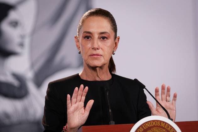 September 24, 2026: TO-45222- Ciudad de M& xe9;xico. 2026-09 -24. Claudia Sheinbaum Pardo, President of Mexico, during the daily morning press conference in the Treasury Room of the National Palace in Mexico City. Among the relevant topics discussed were Stray Kids, BTS, meeting with Lee Jae-myung and progress in simplifying procedures. Alejandro God& xcd;nez Clasos.com.mx - ZUMAcs4_ 20260924_faa_cs4_023 Copyright: xAlejandroxGod& Xed;Nezx