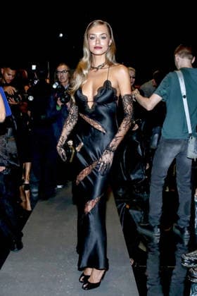 September 24, 2026, Milano, Lombardia: Milano Fashion Week - Laila Hasanovic ospite della sfilata di Roberto Cavalli a Milano, 24 settembre 2026. ANSA MOURAD BALTI TOUATI. Milano Lombardia  - ZUMAa110 20260924_zaf_a110_059 Copyright: xMouradxBaltixTouatix