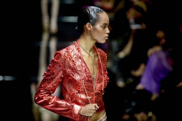 September 24, 2026, Milano, Lombardia: Milano Fashion Week - La sfilata di Roberto Cavalli a Milano, 24 settembre 2026. ANSA MOURAD BALTI TOUATI. Milano Lombardia  - ZUMAa110 20260924_zaf_a110_052 Copyright: xMouradxBaltixTouatix
