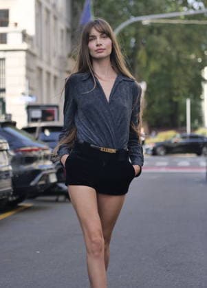 IPA88927014 - Milan, Milan Women s Fashion Week: Spring Summer 2026–2027 — Women s Fashion, Spring Summer 2026–2027 — Alberta Ferretti fashion show — Pictured: Mara Lafontan  Copyright: xLucaxPontix xLucaPonti IpaAgencyx IPA88927014