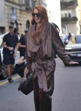 IPA88927163 - Milan, Milan Women’s Fashion Week: Spring Summer 2026 2027 — Women’s Fashion, Spring Summer 2026–2027 — Alberta Ferretti fashion show — Pictured: Guest  Copyright: xLucaxPontix xLucaPonti IpaAgencyx IPA88927163