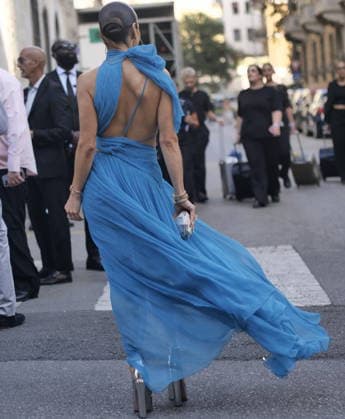 IPA88927179 - Milan, Milan Women s Fashion Week: Spring Summer 2026 2027 - Women s Fashion, Spring Summer 2026–2027 - Alberta Ferretti fashion show - Pictured: Guest  Copyright: xLucaxPontix xLucaPonti IpaAgencyx IPA88927179