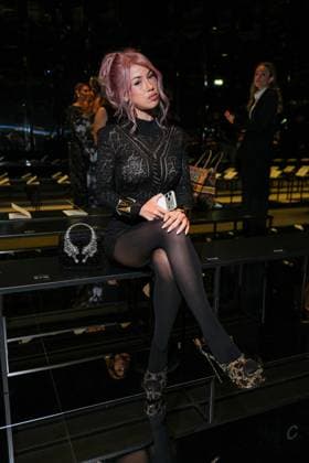 IPA88927351 - Milan, Milan Women™s Fashion Week Spring Summer 2027 - Women™s Fashion, Spring Summer 2027 - Cavalli fashion show - front row Pictured: Anna Pepe  Copyright: xRiccardoxGIordanox xRiccardoxGiordano IPAx IPA88927351