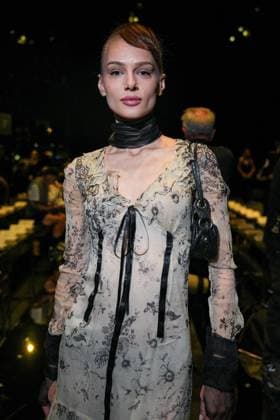 IPA88927391 - Milan, Milan Women™s Fashion Week Spring Summer 2027 - Women™s Fashion, Spring Summer 2027 - Cavalli fashion show - front row Pictured: guest  Copyright: xRiccardoxGIordanox xRiccardoxGiordano IPAx IPA88927391