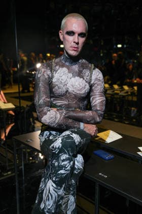 IPA88927409 - Milan, Milan Women™s Fashion Week Spring Summer 2027 - Women™s Fashion, Spring Summer 2027 - Cavalli fashion show - front row Pictured: guest  Copyright: xRiccardoxGIordanox xRiccardoxGiordano IPAx IPA88927409