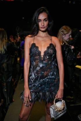 IPA88927454 - Milan, Milan Women™s Fashion Week Spring Summer 2027 - Women™s Fashion, Spring Summer 2027 - Cavalli fashion show - front row Pictured: Gizele Oliveira  Copyright: xRiccardoxGIordanox xRiccardoxGiordano IPAx IPA88927454