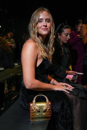 IPA88927466 - Milan, Milan Women™s Fashion Week Spring Summer 2027 - Women™s Fashion, Spring Summer 2027 - Cavalli fashion show - front row Pictured: Valentina Ferragni  Copyright: xRiccardoxGIordanox xRiccardoxGiordano IPAx IPA88927466
