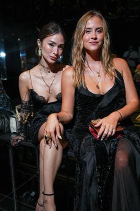 IPA88927496 - Milan, Milan Women™s Fashion Week Spring Summer 2027 - Women™s Fashion, Spring Summer 2027 - Cavalli fashion show - front row Pictured: Heart Evangelista, Valentina Ferragni  Copyright: xRiccardoxGIordanox xRiccardoxGiordano IPAx IPA88927496