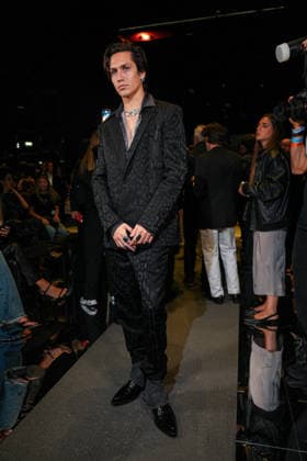 IPA88927558 - Milan, Milan Women™s Fashion Week Spring Summer 2027 - Women™s Fashion, Spring Summer 2027 - Cavalli fashion show - front row Pictured: Chase Hudson  Copyright: xRiccardoxGIordanox xRiccardoxGiordano IPAx IPA88927558