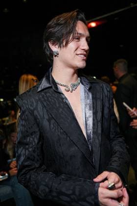 IPA88927559 - Milan, Milan Women™s Fashion Week Spring Summer 2027 - Women™s Fashion, Spring Summer 2027 - Cavalli fashion show - front row Pictured: Chase Hudson  Copyright: xRiccardoxGIordanox xRiccardoxGiordano IPAx IPA88927559