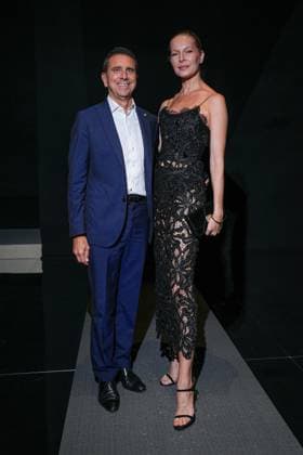 IPA88927358 - Milan, Milan Women™s Fashion Week Spring Summer 2027 - Women™s Fashion, Spring Summer 2027 - Cavalli fashion show - front row Pictured: Giovanni Bozzetti, Ludmilla Voronkina Bozzetti  Copyright: xRiccardoxGIordanox xRiccardoxGiordano IPAx IPA88927358