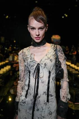 IPA88927394 - Milan, Milan Women™s Fashion Week Spring Summer 2027 - Women™s Fashion, Spring Summer 2027 - Cavalli fashion show - front row In the photo: guest  Copyright: xRiccardoxGIordanox xRiccardoxGiordano IPAx IPA88927394