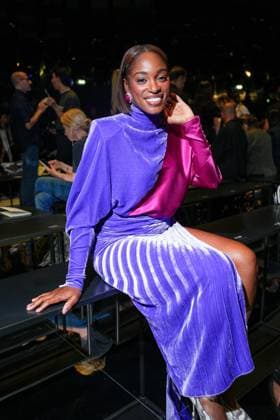 IPA88927487 - Milan, Milan Women™s Fashion Week Spring Summer 2027 - Women™s Fashion, Spring Summer 2027 - Cavalli fashion show - front row Pictured: Sloane Stephens  Copyright: xRiccardoxGIordanox xRiccardoxGiordano IPAx IPA88927487