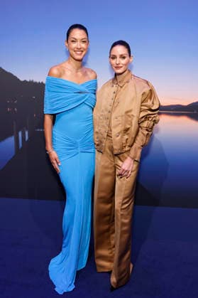 Host Rebecca Mir and U.S. model Olivia Palermo at the launch of Guerlain s new fragrance, L Heure Bleue, at the Lofthouse in Düsseldorf, September 24, 2026, North Rhine-Westphalia, Germany Copyright: xChristophxHardtx